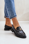 Lacquered Women's Moccasins With Bear Black Kaithra