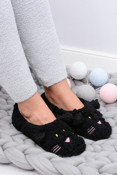 SOXO Damskie Domowe Papcie Myszki Czarne