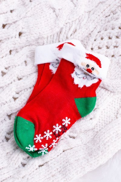 Infant Children's Christmas Anti-Slip Socks With Santa Claus 4