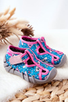 Boots Befado Velcro 190P100 Blue and pink