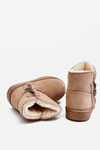 Children's Slip-On Insulated Snow Boots Beige Catellie 