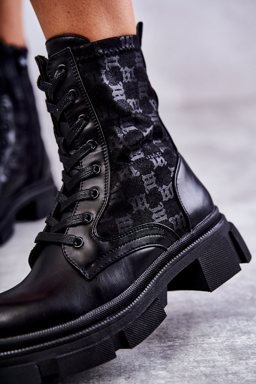 High Women's Boots Tied Black Verlon