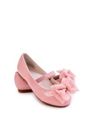 Dětské lakované balerínky s mašlí Pink Zolly