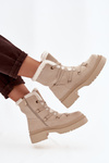 Women's Snow Boots With Fur Beige Irmara