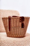 Braided Bag basket NOBO XM0040 Beige