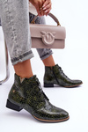 Women's Leather Boots Maciejka 5743C-09 Green
