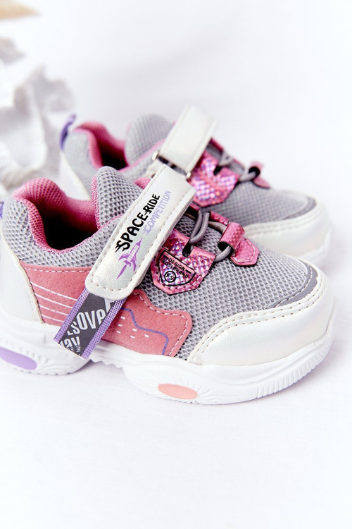 Children's Sport Shoes Sneakers White-Pink Space Ride