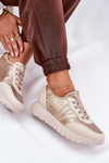 Women's Sports Shoes On Platform Vinceza 58510 Gold