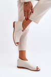 Women's Leather Sandals Laura Messi 2443 White