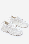 Buty Sportowe Masywna Platforma Białe GOE LL2N4029  