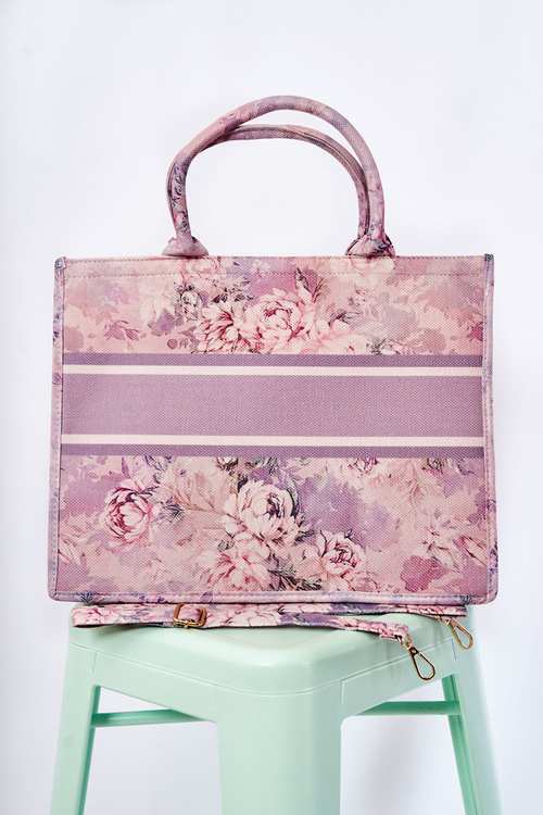 Large Classic Purse In pattern Pink-purple Micola