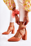 Fashionable Sandals On A Bar Orange Sinari