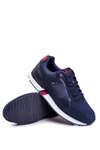 Men's Sport Shoes Suede Leather Navy Blue Fonsi