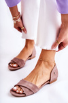 Suede Sandals Maciejka 03615-02 Brown