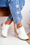 Women's Sports Shoes Sneakers White-Beige Maddie