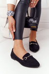 Women's Loafers Sergio Leone MK711 Suede Black