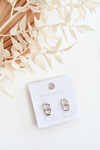 Oval Stud Earrings gold