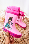 Children's Rubber Galoshes boots Pink Girl Heilee