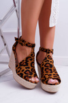 Women's Sandals On Platform Platform Leopard Begest