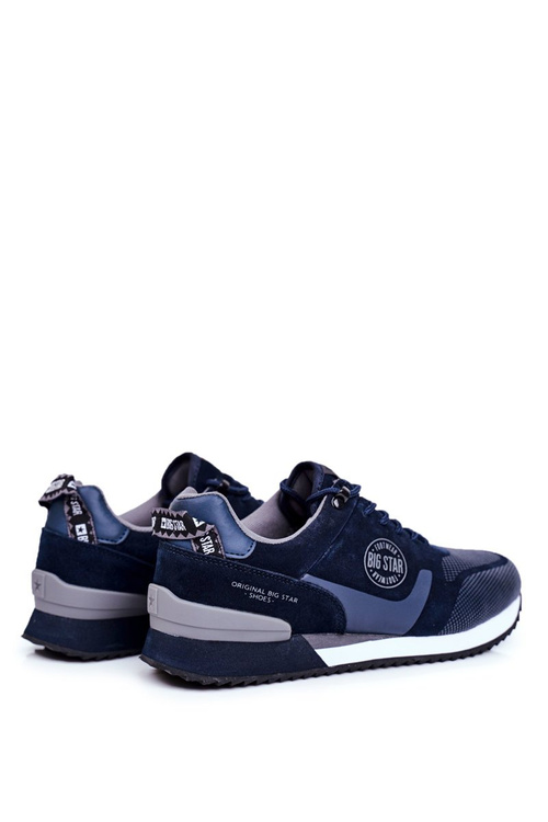 Sportowe Męskie Buty Sneakersy Big Star Granatowe GG174547
