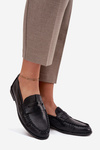 Women Loafers Made of Eco Leather Black Lilith