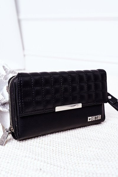 Large Wallet With A Handle Big Star HH674027 Black