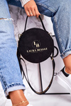 Women's Round Messenger Bag With Fringes LAURA BIAGGI Black