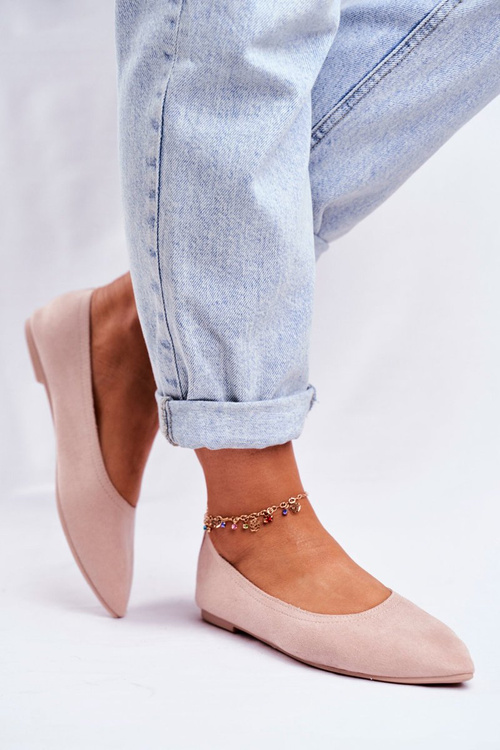 Women’s Ballerinas Eco-Suede Beige Bellissima