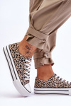 Women's Sneakers On A Chunky Platform Beige and Black Ember