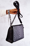Quilted postman bag Black Hariette