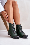 Insulated Women's Zip Boots Green Evalith