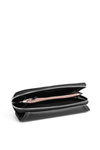 Large Women's Leather Wallet Black Elissie