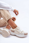 Women's Sport Sneakers Platform Beige Lomare