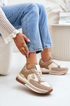 Beige Platform Women's Sneakers Debizia