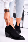 Women's Boots On Heel Black Best Choice