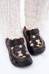 Women's Foam Slippers With Embellishments Black Linaviela
