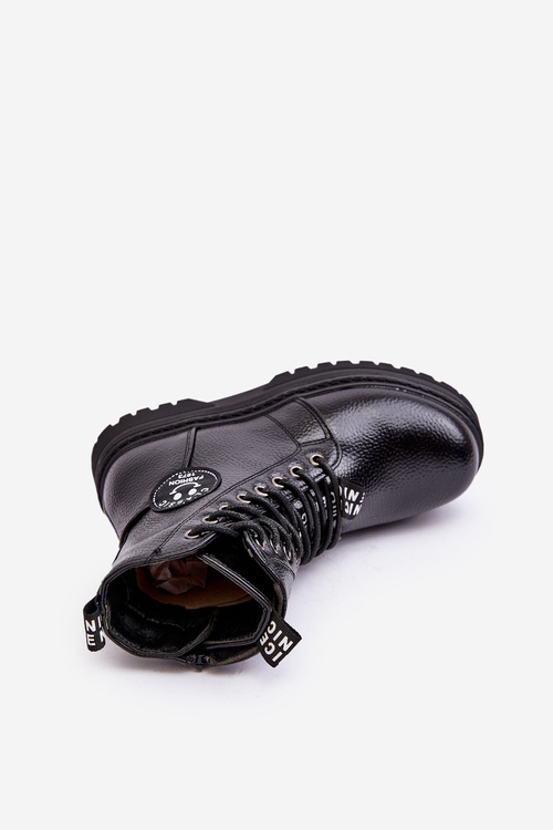 Children's Padded Trapper Boots Black Conley