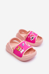 Light Children's Slides Sandals With Animal Motif Pink Rico 