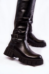 Women's Boots Above The Knee Black Mariett