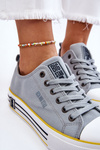 Women's Fabric Sneakers On The Big Star Platform LL274183 Light blue