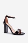 Black Sandals With Heel Thakko