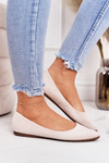 Delicate Ballerinas Pointed Suede Beige Dermeno
