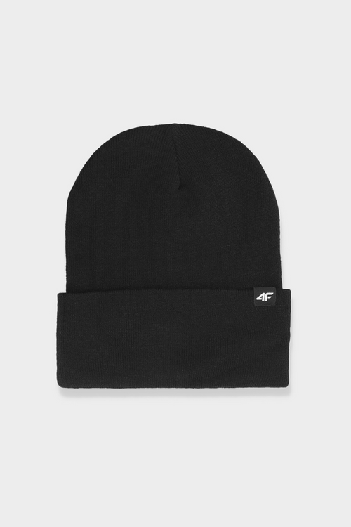 Winter Hat Unisex 4F Black 4FWAW24ACAPU512-20S