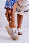 Espadryle Damskie Koronkowe Białe Summer Dream