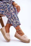 Women's Classic Platform Espadrilles Beige Maurine