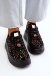 Sneakersy Skóra Platforma Czarne Maciejka Maciejka 6191S-01