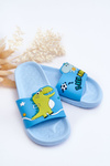 Children's Dinosaur T-Rex Slides Blue Bernis
