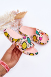 Children's Light Foam Slippers Lion Motif Pink Esther