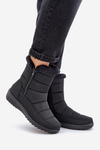 Women's Snow Boots With Zipper And Fur Black Fiorittia