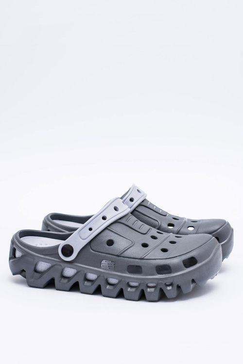 Dark Grey Men's Garden Lightweight Flip Flops Kroks Eva